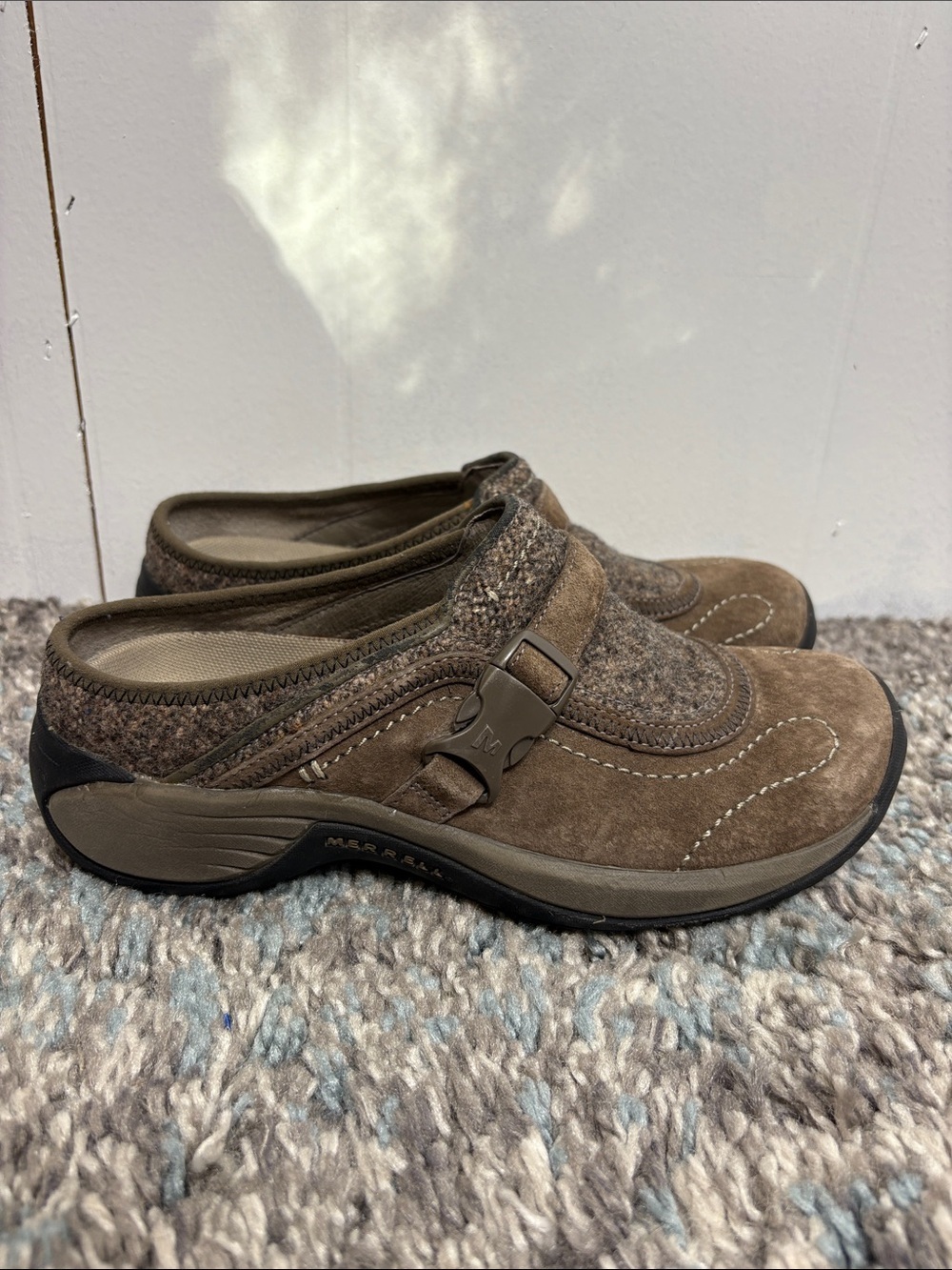 Merrell Shoes Womens 7 OG Q Form Slip On Encore Sidestep Comfort Cabin Casual